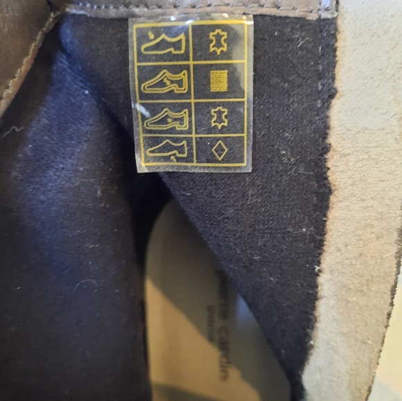 Y2K Pierre Cardin Womens Taupe/Brown Leather Ankle Boots Booties Size 38/US 7.5 - Picture 8 of 9